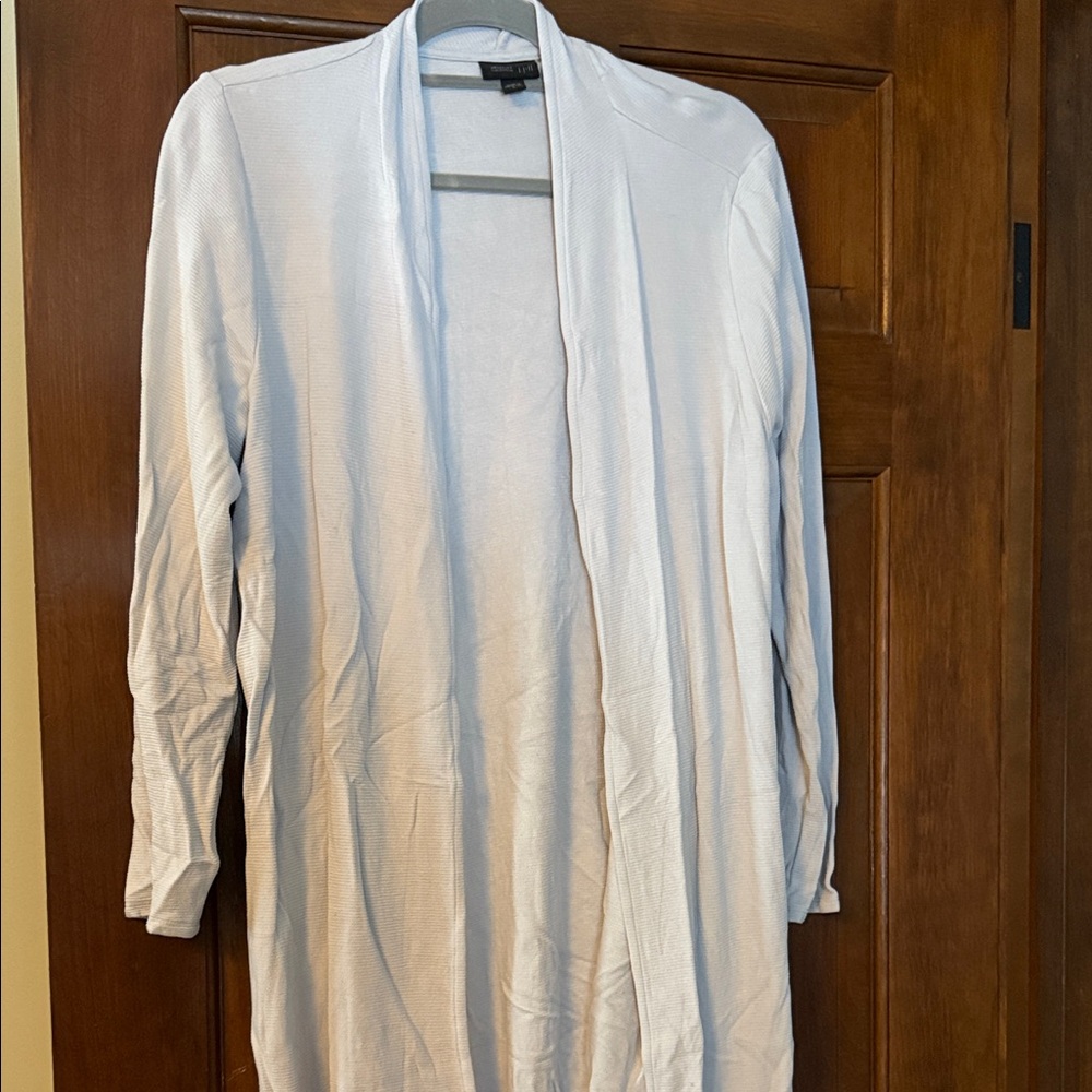 Gray JJill Open Front Cardigan size L
